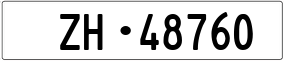 Trailer License Plate